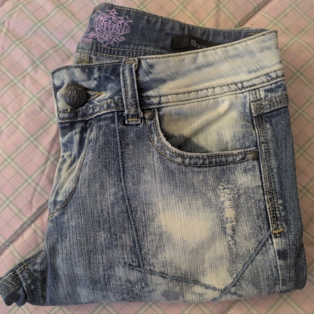 Express Light Blue Boyfriend Jeans